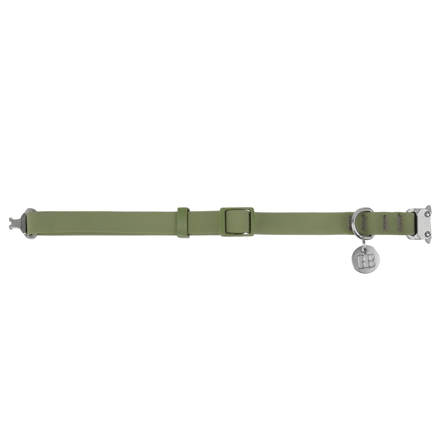 Buddy & Belle PVC Dog Collar Khaki