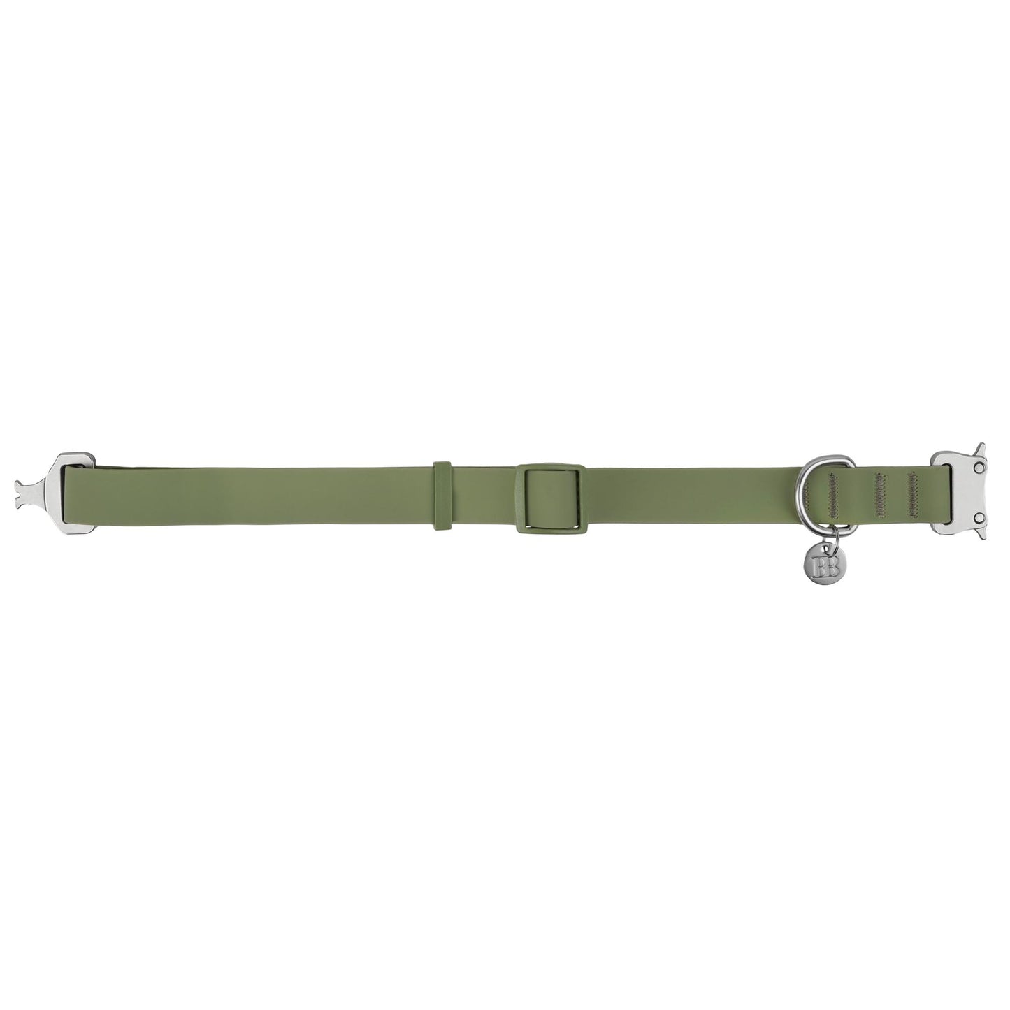 Buddy & Belle PVC Dog Collar Khaki