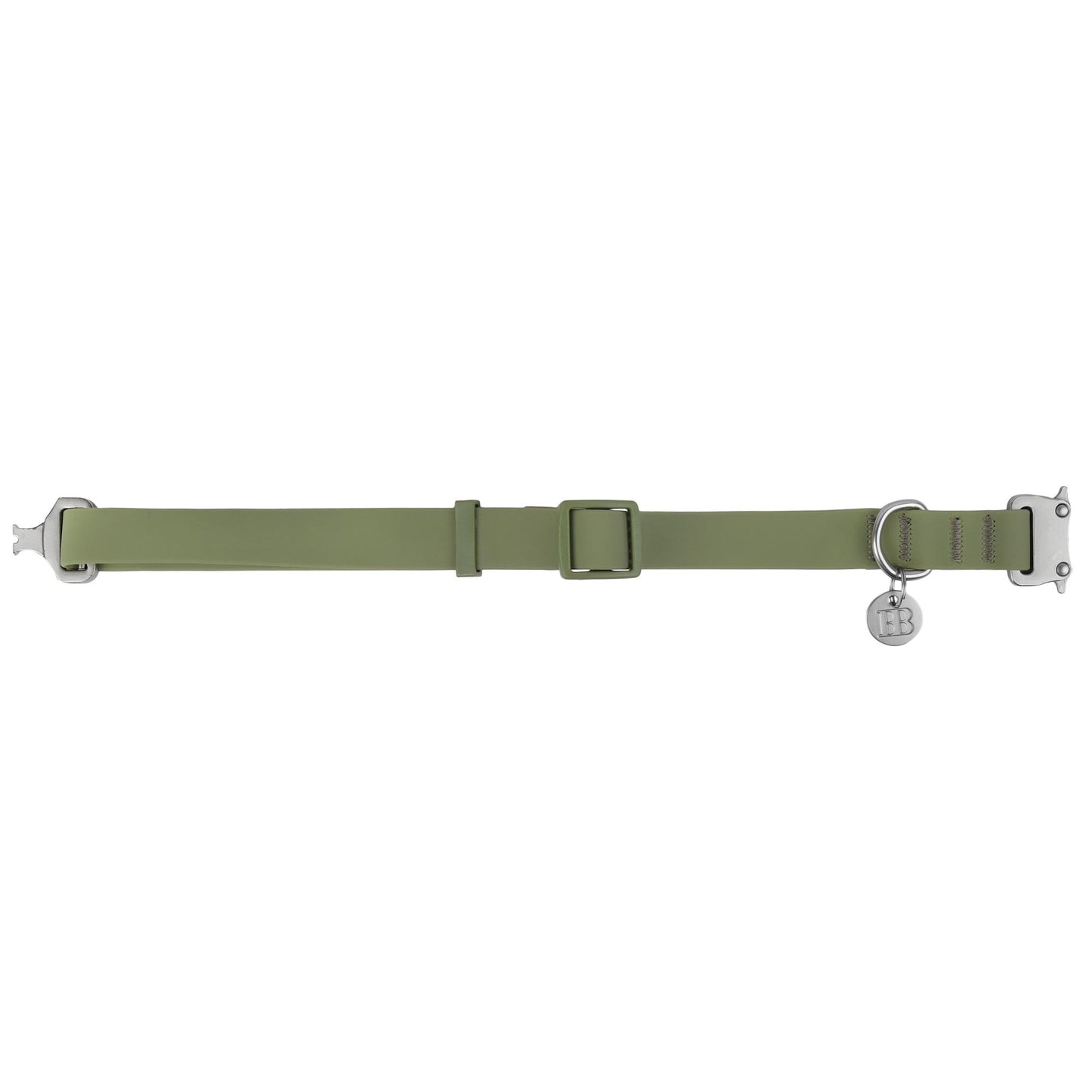 Buddy & Belle PVC Dog Collar Khaki