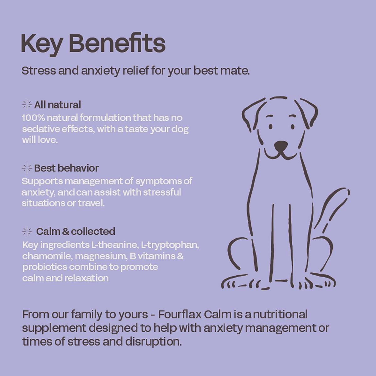 Fourflax Canine Calm Supplement
