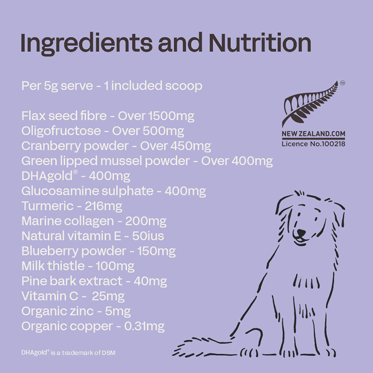 Fourflax Canine Senior Supplement