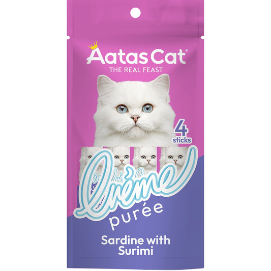 Aatas Sardine with Surimi Creme Puree Cat Treat