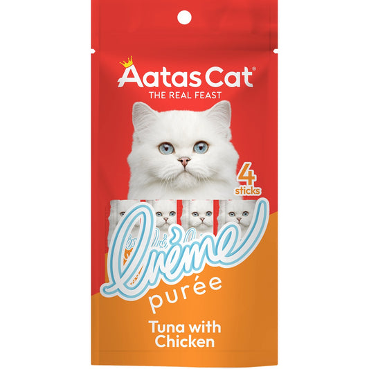 Aatas Tuna with Chicken Creme Puree Cat Treat