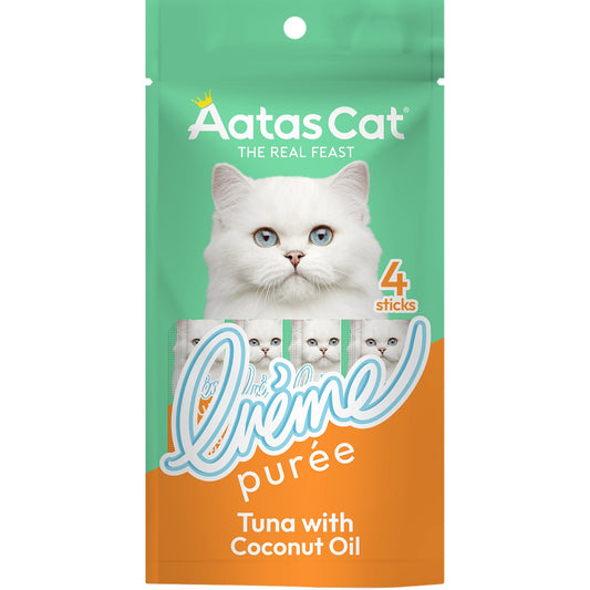Aatas Tuna with Coconut Oil Creme Puree Cat Treat