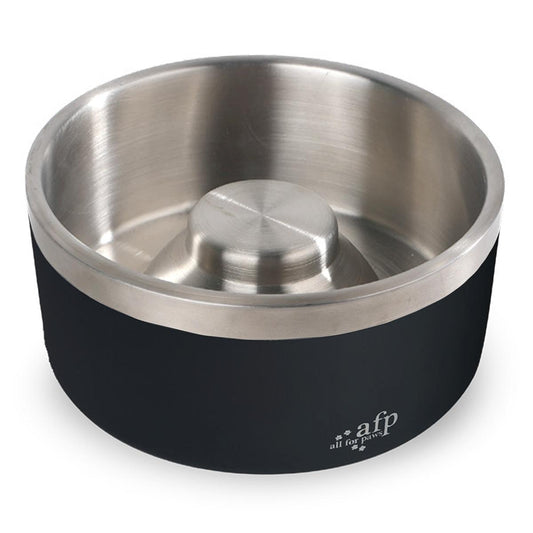 AFP Slow Feeding Stainless Dog Bowl