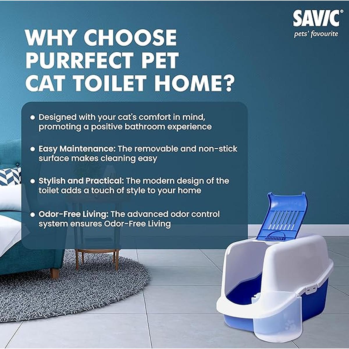 Savic Nestor Hooded Cat Litter Tray