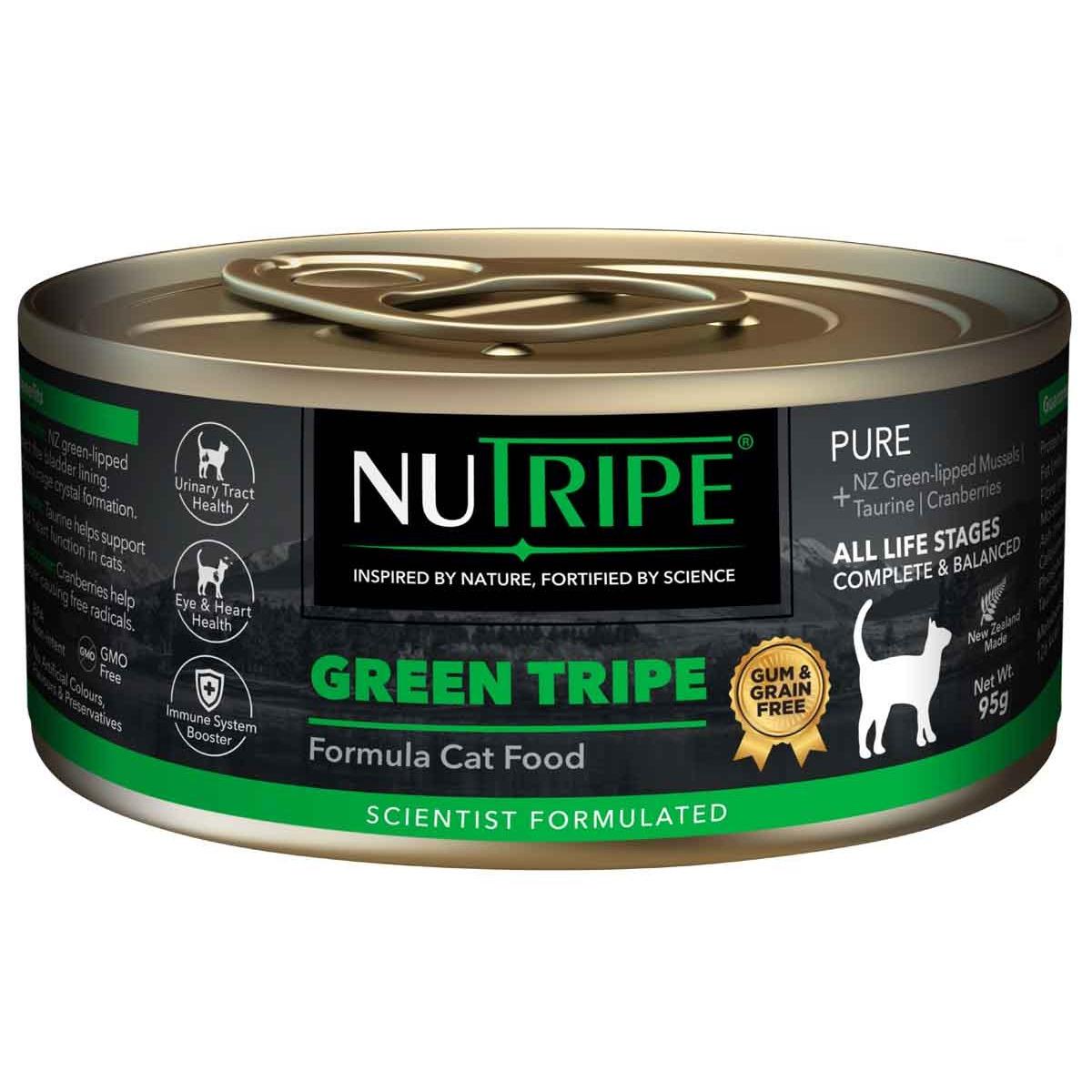 NUTRIPE Pure Gum-Free Green Tripe Wet Cat Food