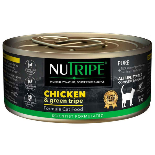 NUTRIPE Pure Gum-Free Chicken & Green Tripe Wet Cat Food