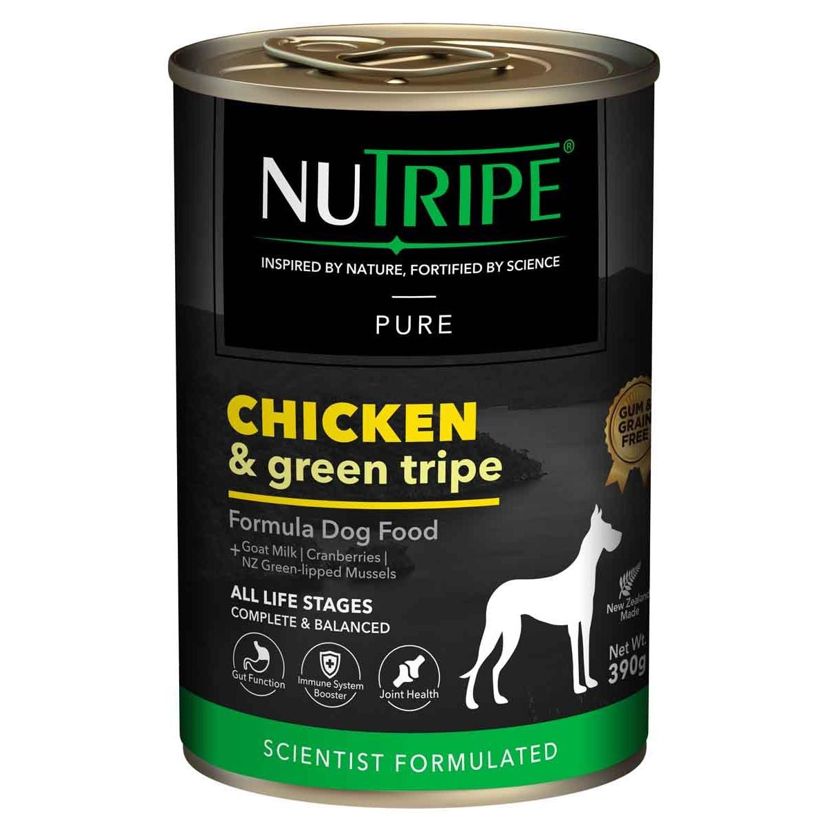 NUTRIPE Pure Gum-Free Chicken & Green Tripe Wet Dog Food