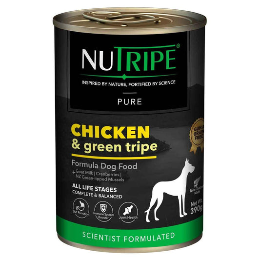 NUTRIPE Pure Gum-Free Chicken & Green Tripe Wet Dog Food
