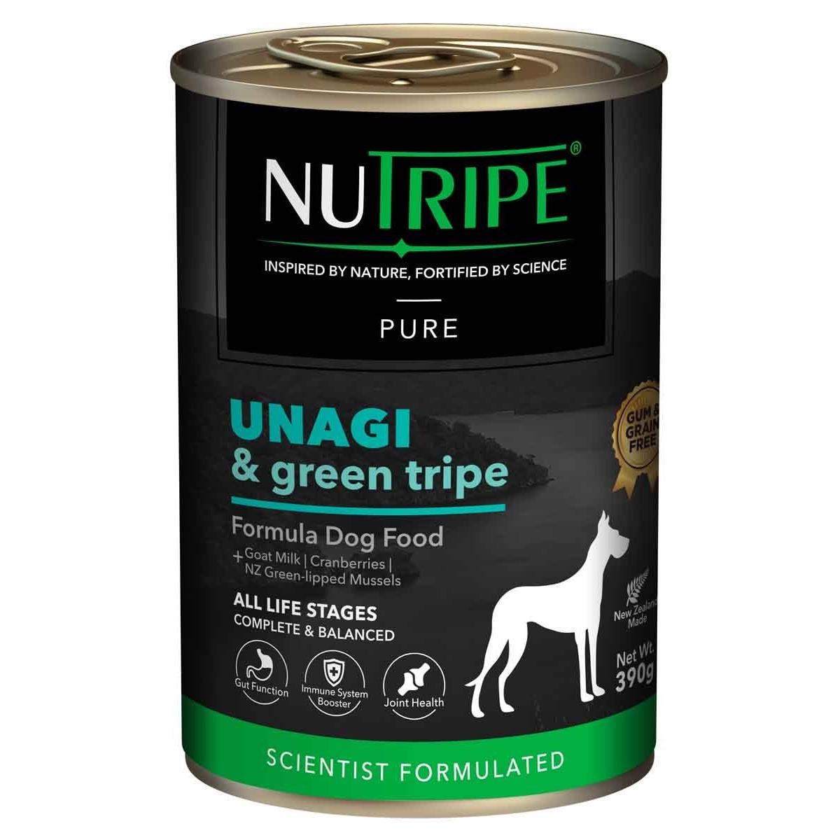 NUTRIPE Pure Gum-Free Unagi & Green Tripe Wet Dog Food