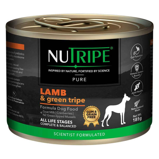 NUTRIPE Pure Gum-Free Lamb & Green Tripe Wet Dog Food