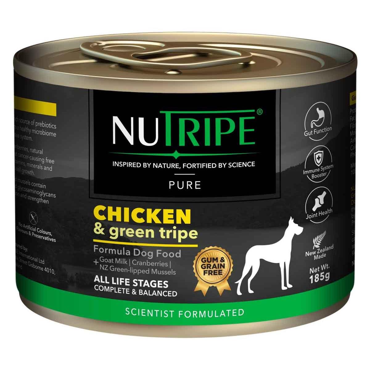 NUTRIPE Pure Gum-Free Chicken & Green Tripe Wet Dog Food