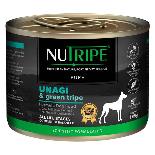NUTRIPE Pure Gum-Free Unagi & Green Tripe Wet Dog Food