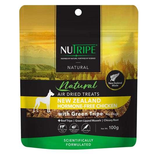 Nutripe Chicken with Green Tripe Air-Dried Dog Treats