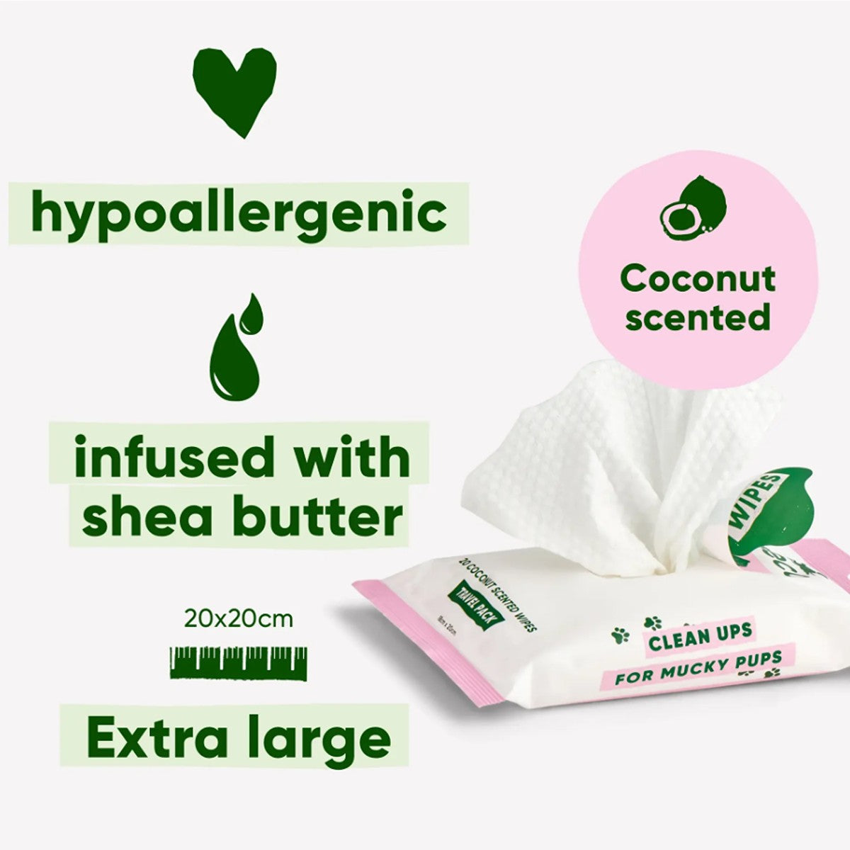 Beco Travel Wipes Coconut Scented
