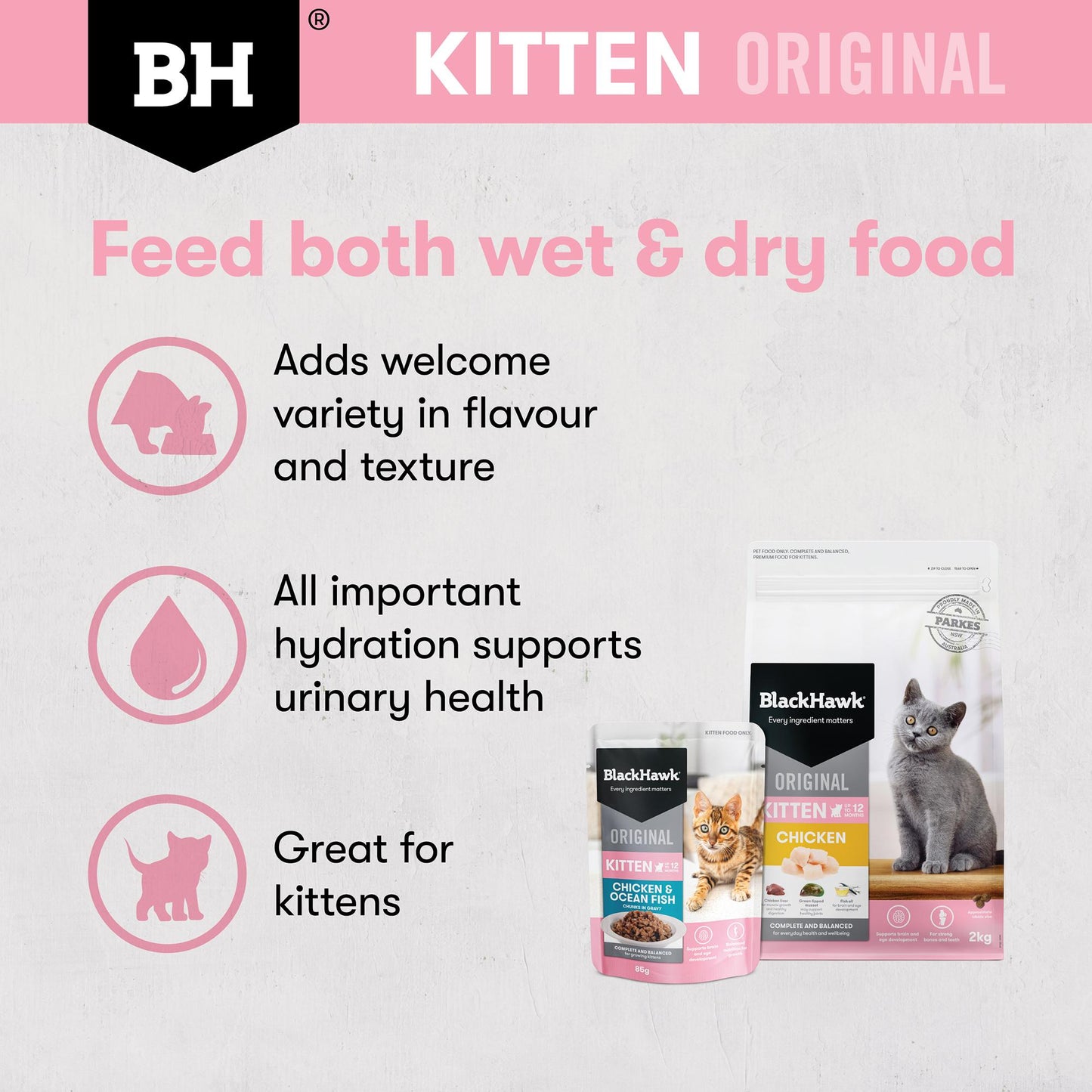 Black Hawk Original Kitten Chicken & Fish in Gravy Wet Cat Food