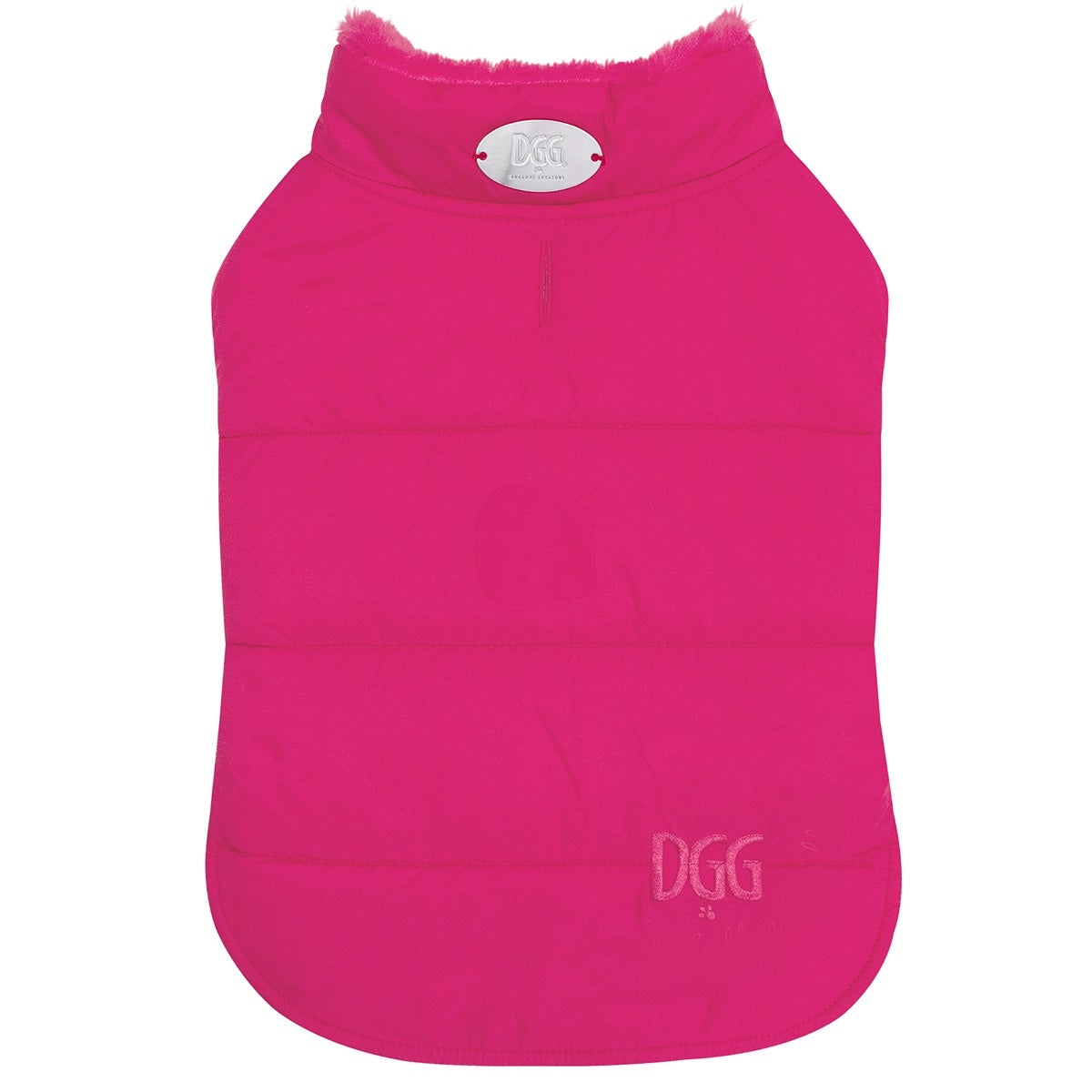 DGG Puffer Dog Jumper Stand Out Pink