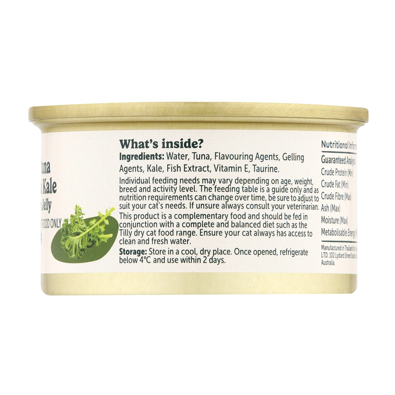 Tilly Indulgent Meals Tuna & Kale in Jelly Wet Cat Food