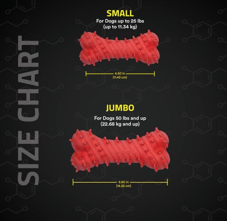 Playology Puppy Teething Bone Toy - Beef