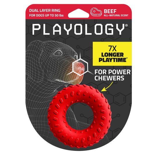 Playology Dual Layer Ring Toy - Beef