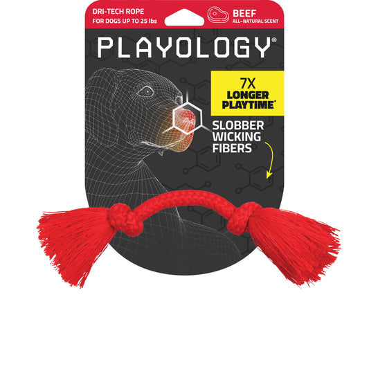 Playology Dri-Tech Rope Toy - Beef