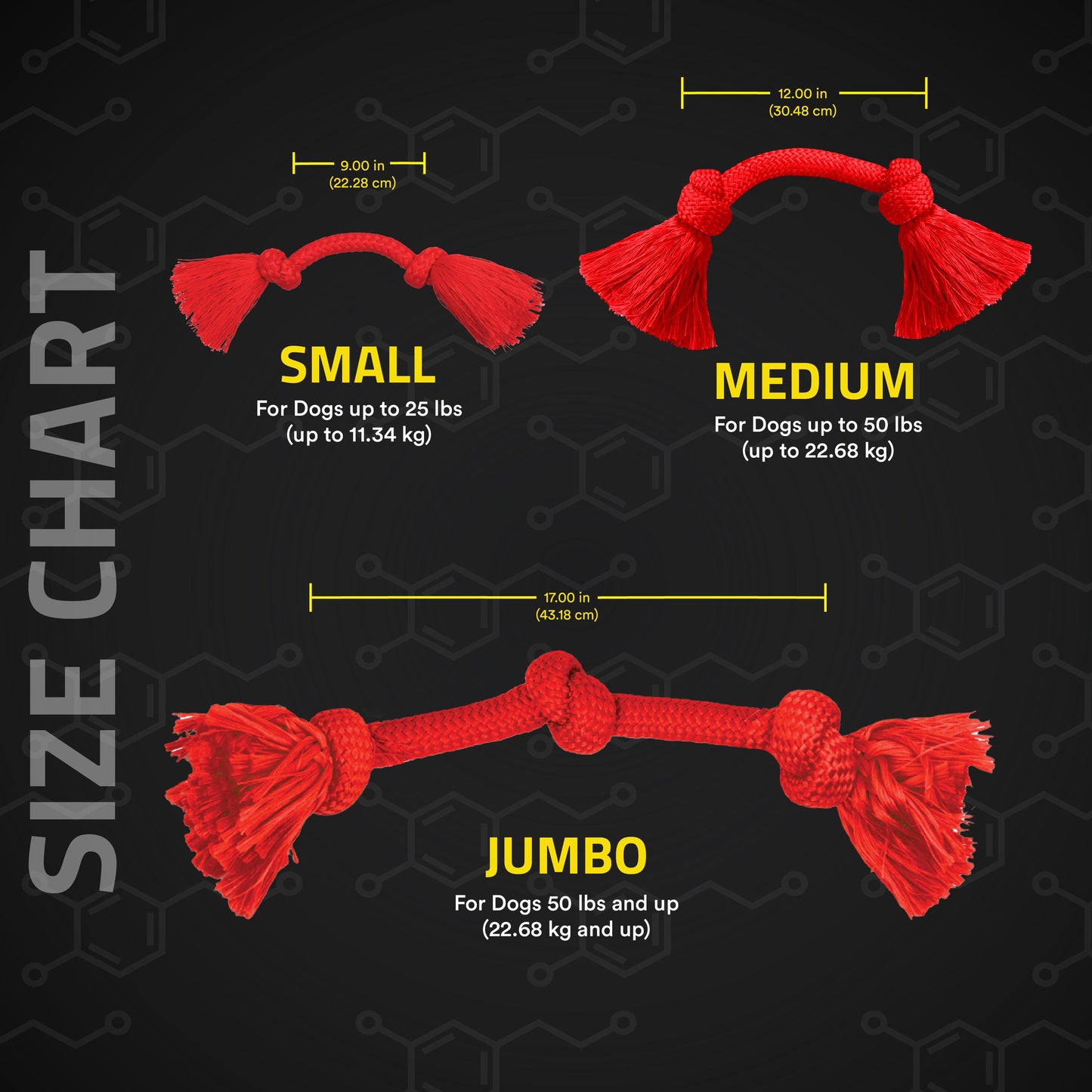 Playology Dri-Tech Rope Toy - Beef