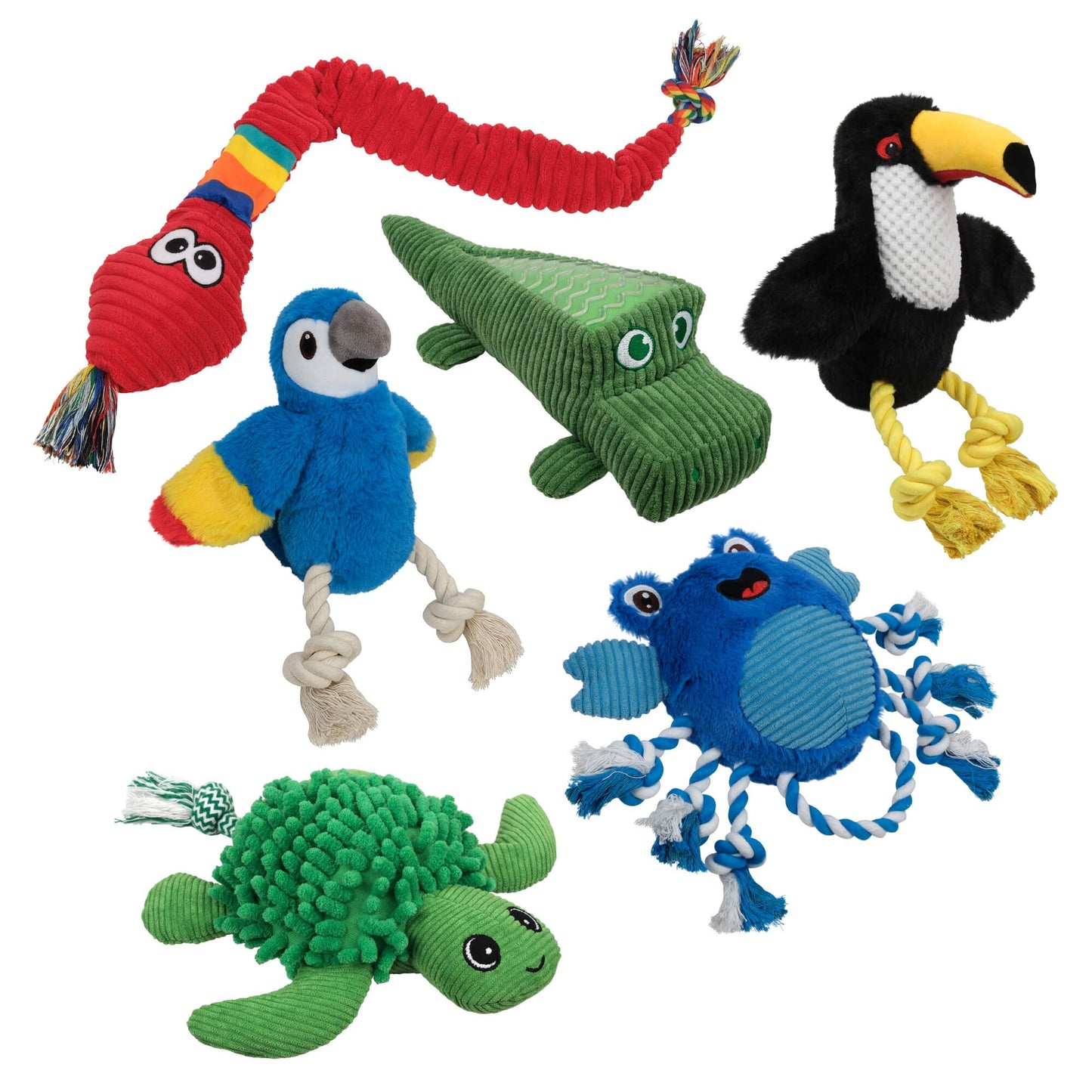 Creatures Crab Plush Dog Toy