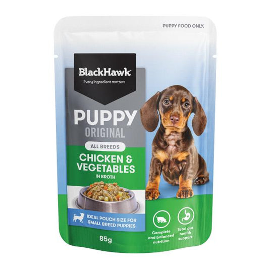 Black Hawk Chicken Puppy Wet Food Pouch