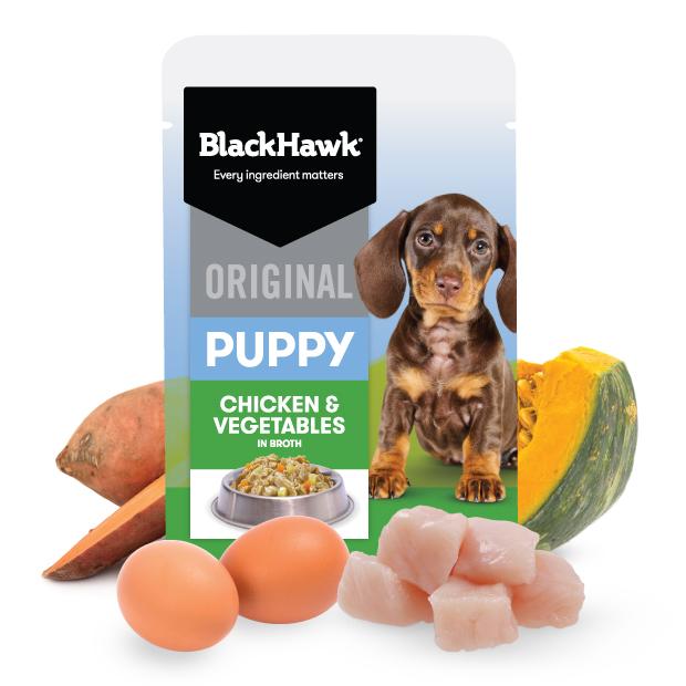 Black Hawk Chicken Puppy Wet Food Pouch