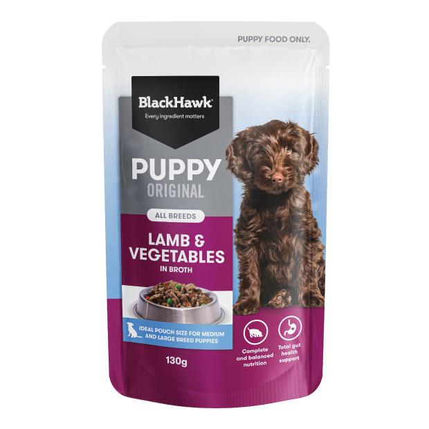 Black Hawk Lamb Puppy Wet Food Pouch