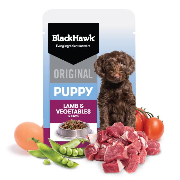 Black Hawk Lamb Puppy Wet Food Pouch