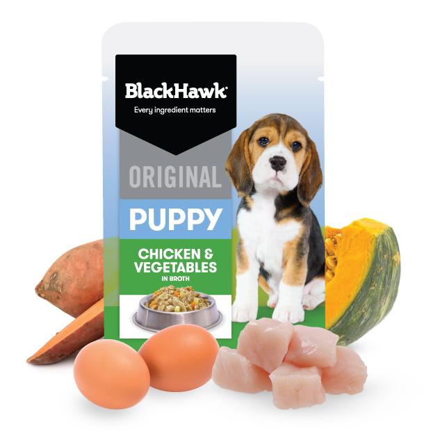 Black Hawk Chicken Puppy Wet Food Pouch