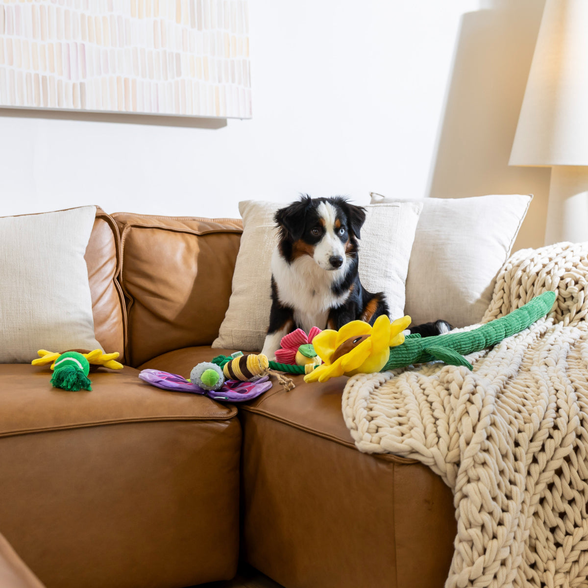 Lexi & Me Sunflower Plush Long Dog Toy
