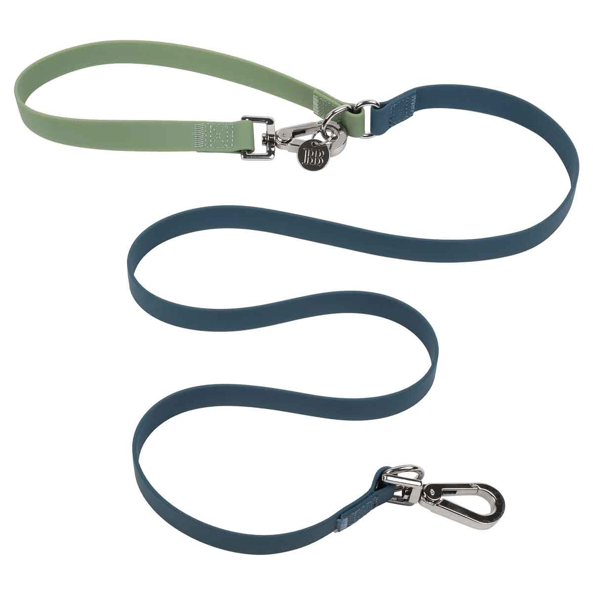 Buddy & Belle Dog Lead Saltbush Green & Lagoon Blue