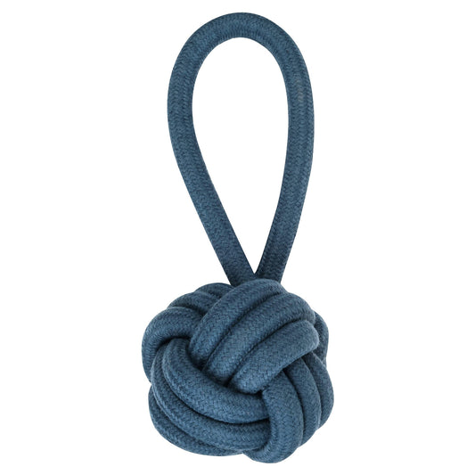 Buddy & Belle Monkey Fist Rope Dog Toy Lagoon Blue