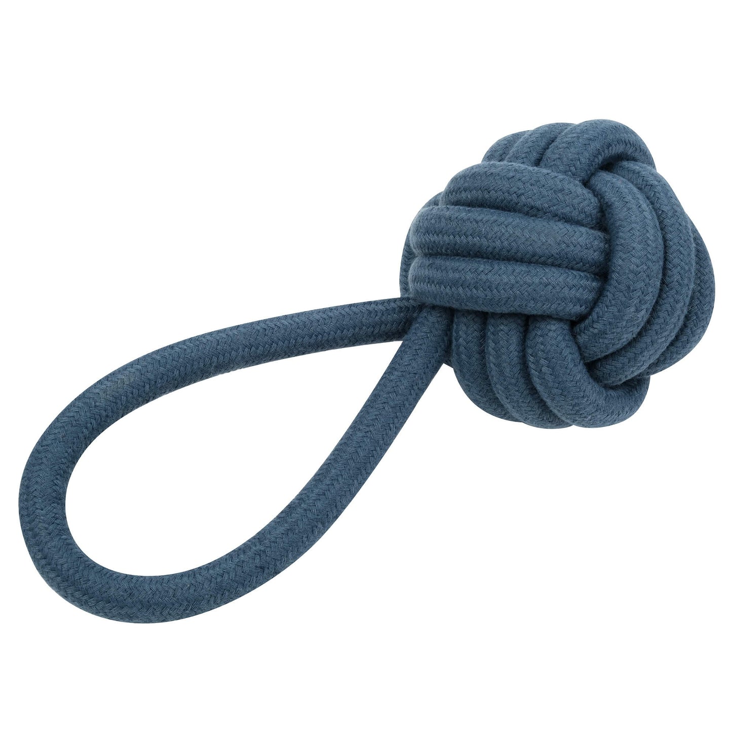 Buddy & Belle Monkey Fist Rope Dog Toy Lagoon Blue