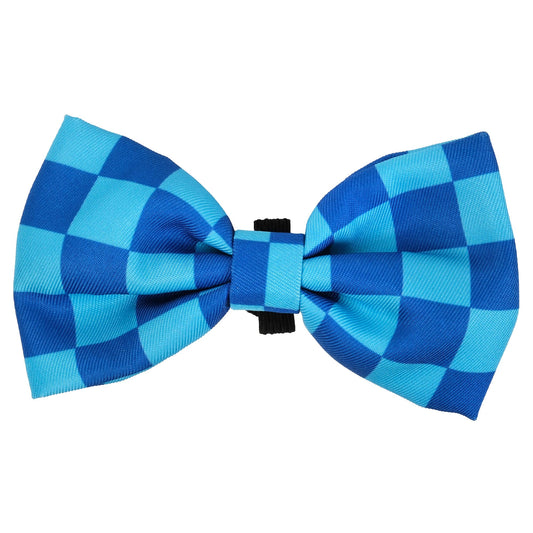 Lexi & Me Blue Check Bow Tie