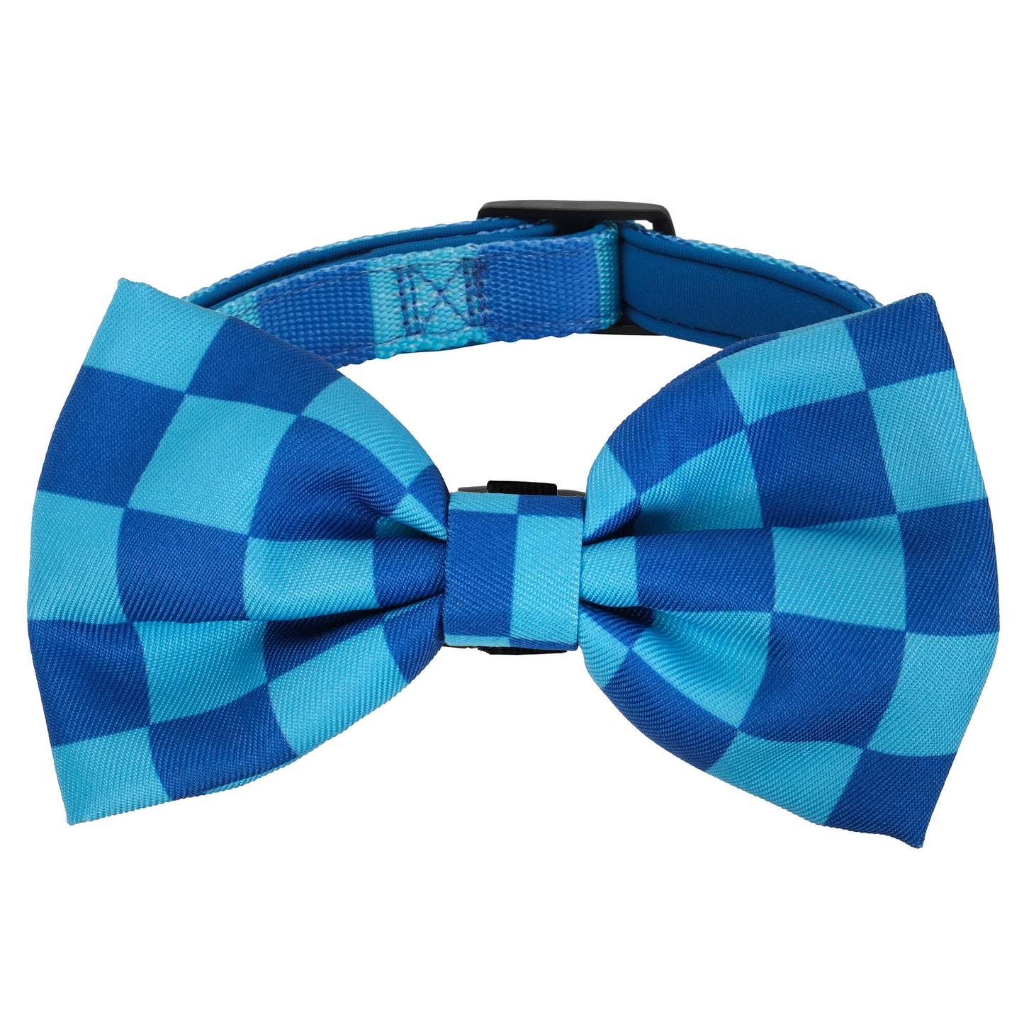 Lexi & Me Blue Check Bow Tie
