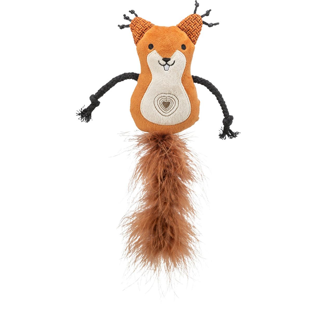 Trixie Catnip Squirrel with Fluffy Tail Cat Toy