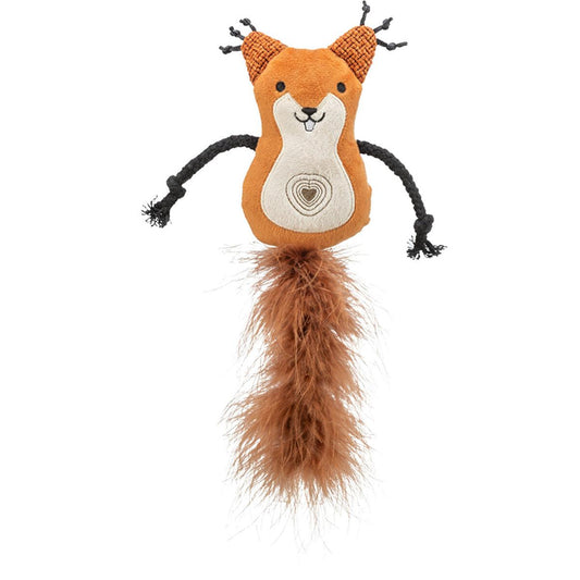 Trixie Catnip Squirrel with Fluffy Tail Cat Toy