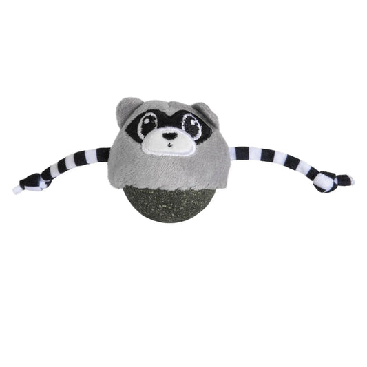 Quirky Kitty Rolly Raccoon Bobbler Cat Toy
