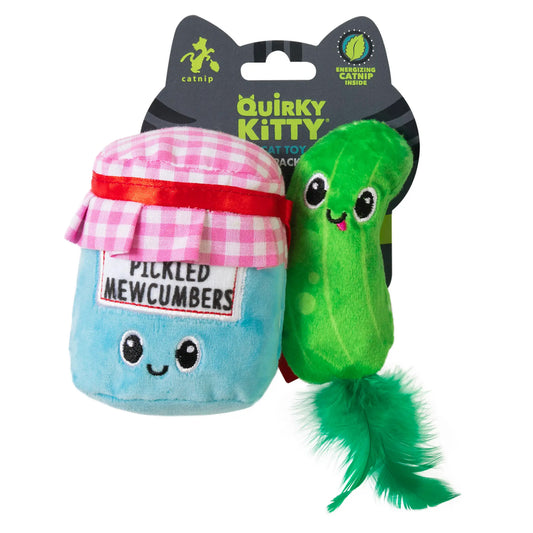 Quirky Kitty Pickled Mewcumbers Cat Toy