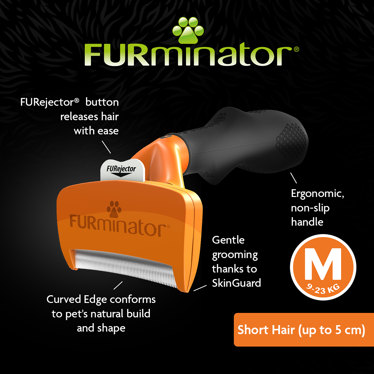 FURminator Short Hair De-Shedding Tool for Dogs