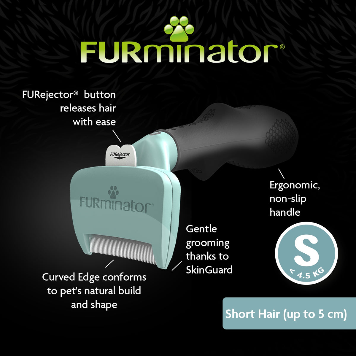 FURminator Short Hair De-Shedding Tool for Cats