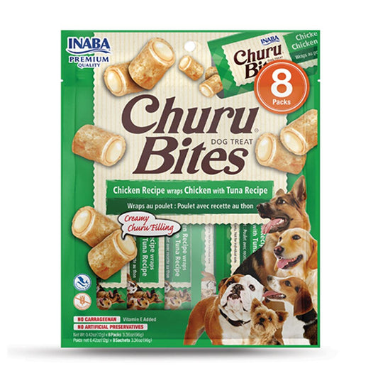 Inaba Dog Churu Bites Chicken with Tuna Recipe Dog Treats