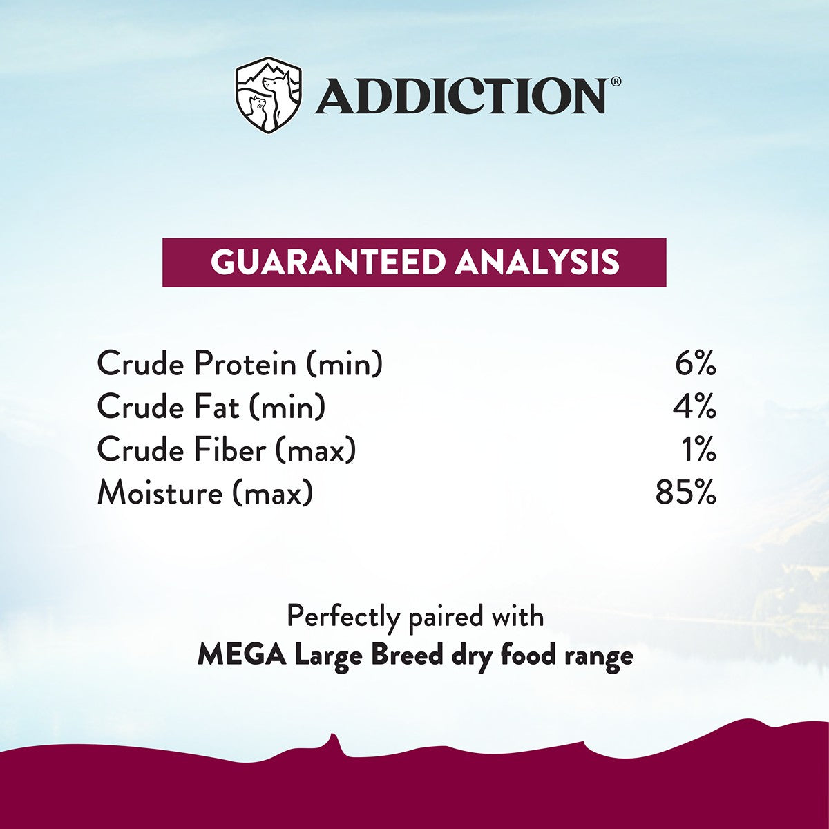 Addiction MEGA Country Chicken Dinner Loaf Wet Dog Food