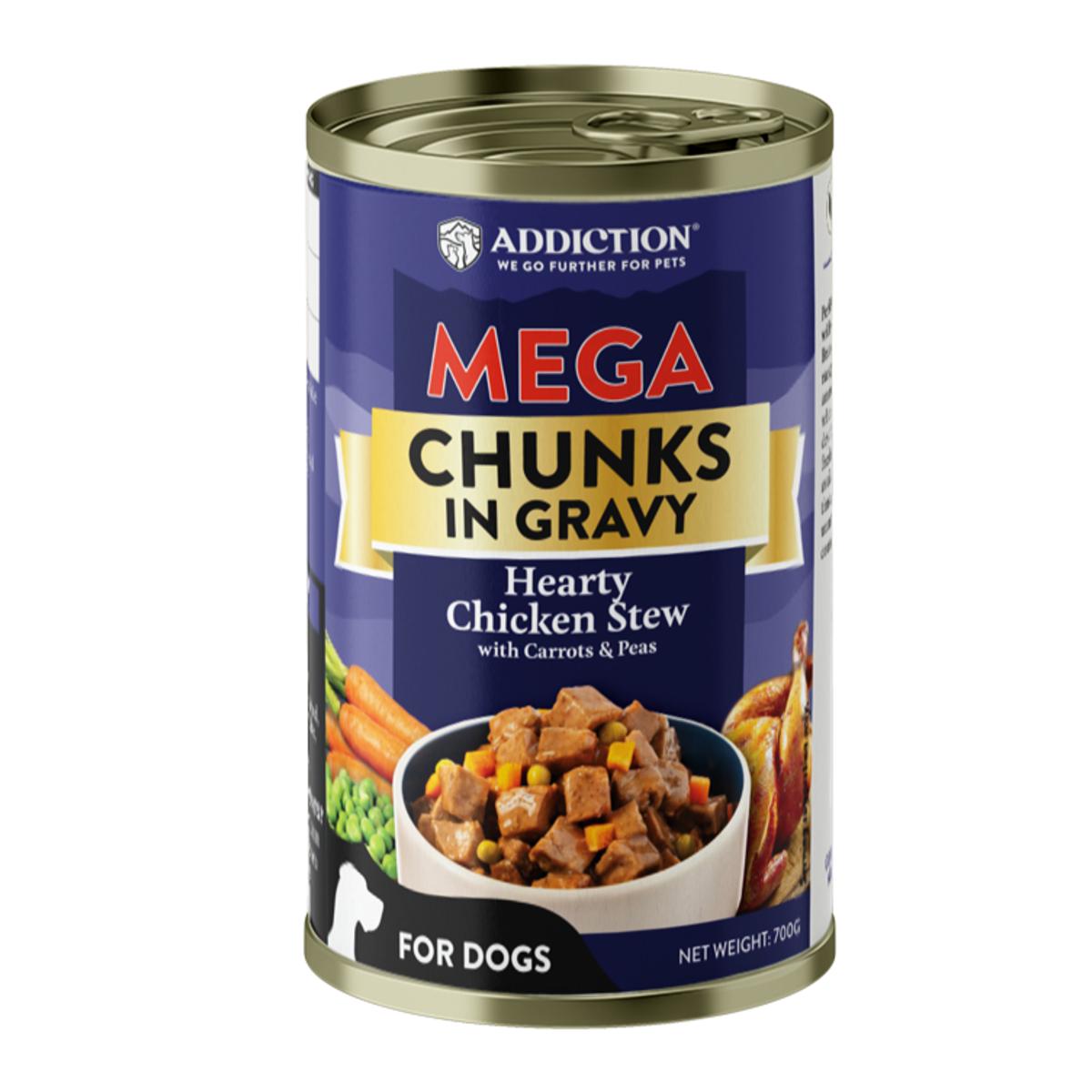 Addiction MEGA Hearty Chicken Stew Gravy Wet Dog Food