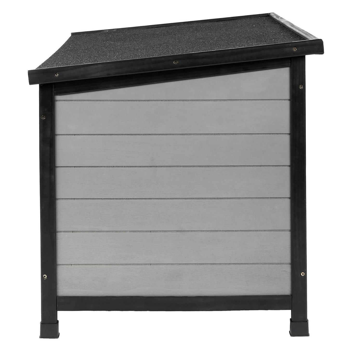 Lexi & Me Outdoor Wooden Dog Kennel Grey/Black