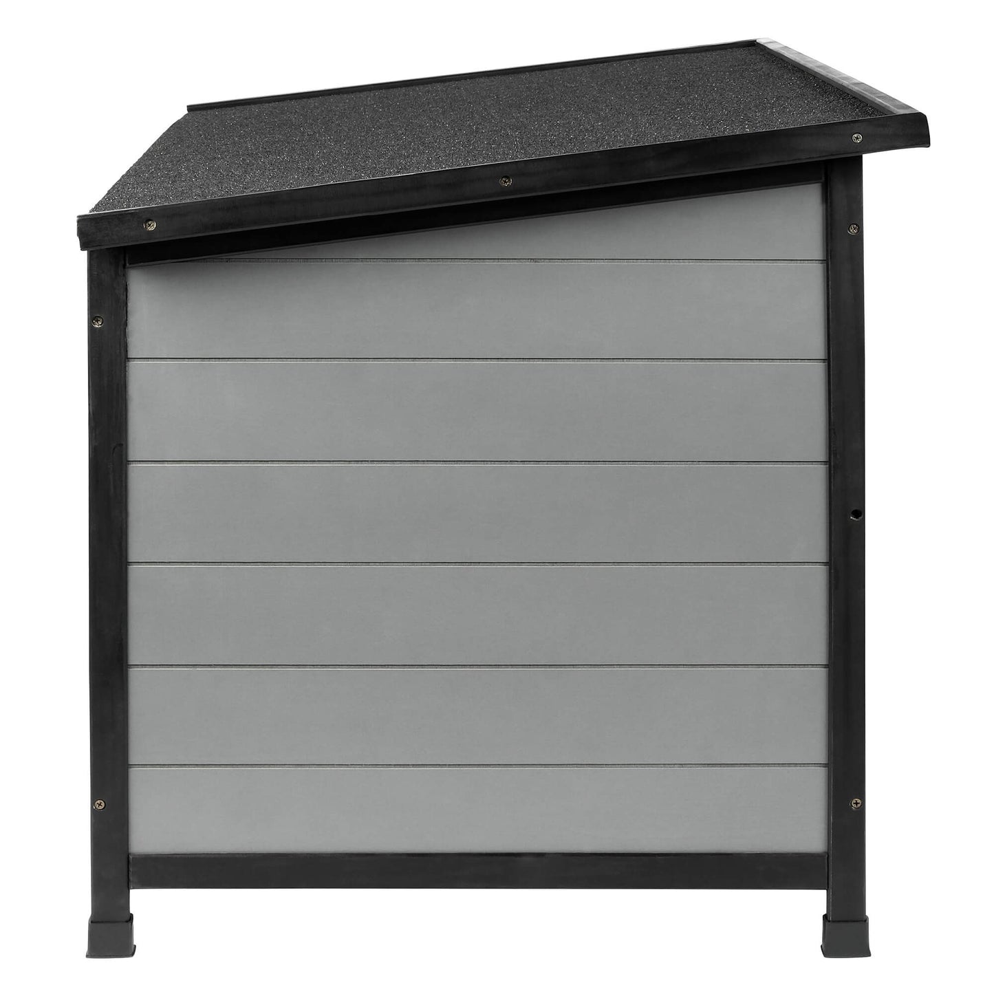 Lexi & Me Outdoor Wooden Dog Kennel Grey/Black